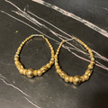 Earrings Gold Beaded