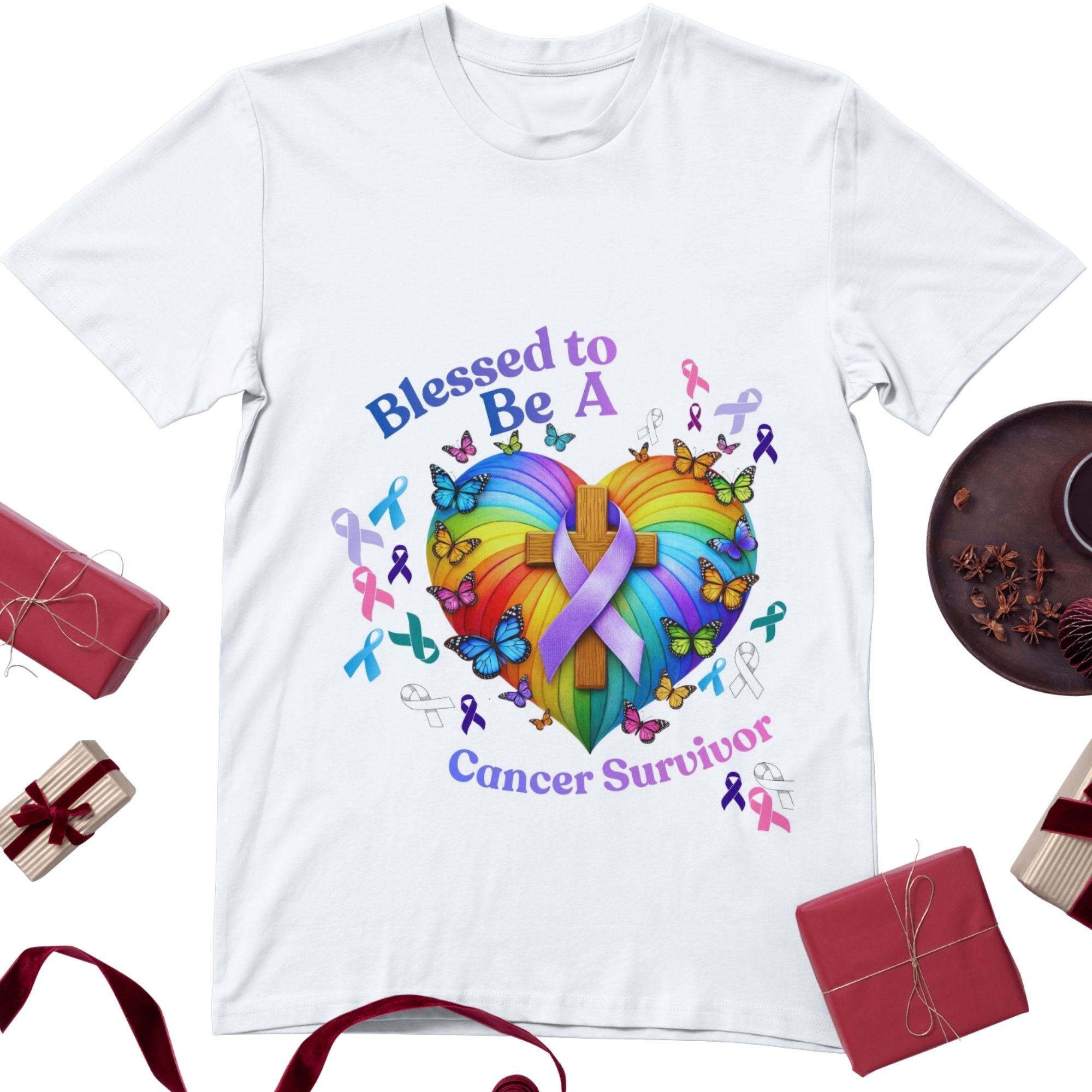 Blessed to be a Spouse/Son/Daughter ? of a Cancer Survivor Short Sleeve T-Shirt
