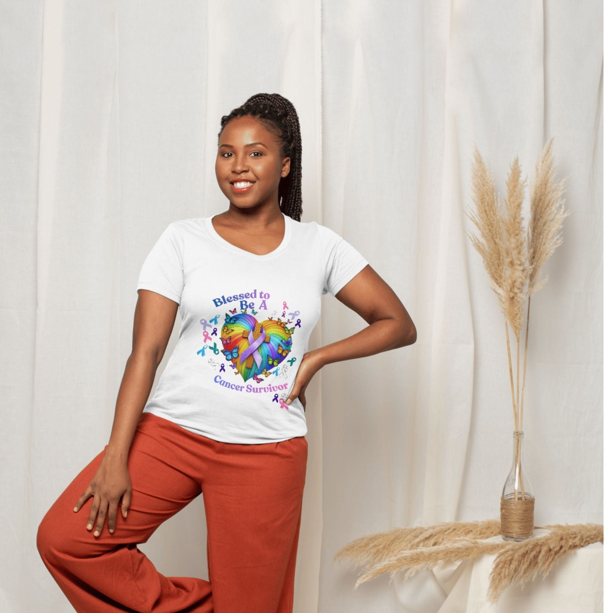 Blessed to be a Spouse/Son/Daughter ? of a Cancer Survivor Short Sleeve T-Shirt